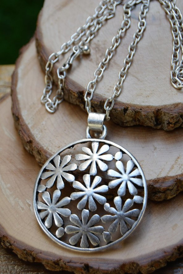 STONEAGE JEWELLERY Papatya Uzun Bayan Bohem Kolye - Resim 2