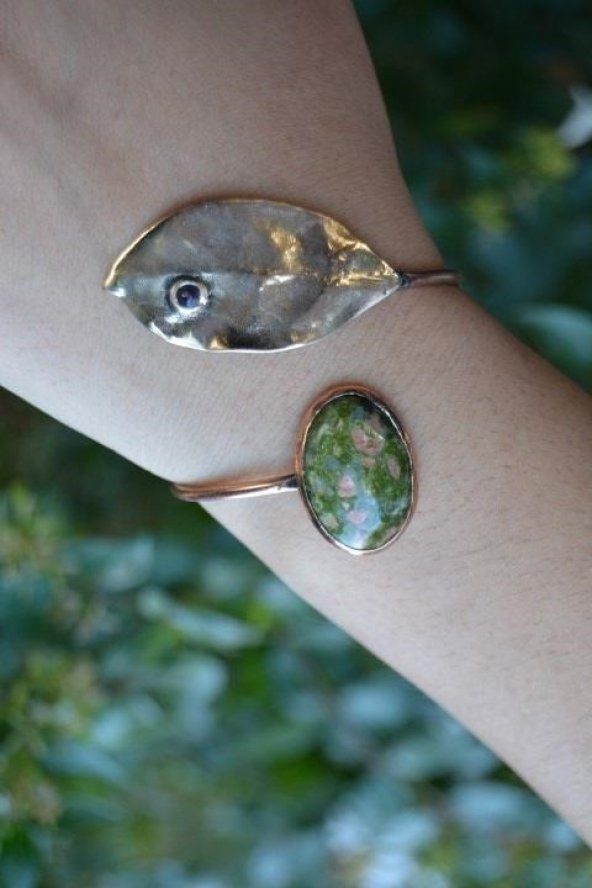 STONEAGE JEWELLERY Unakit Taşlı Tasarım Bileklik ürün görseli