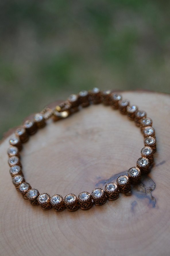 STONEAGE JEWELLERY Zirkon Taşlı Suyolu Bileklik