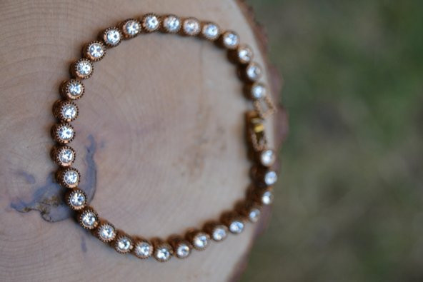 STONEAGE JEWELLERY Zirkon Taşlı Suyolu Bileklik - 2