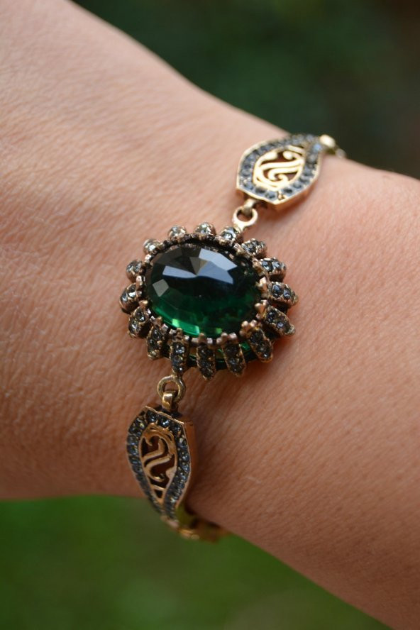 STONEAGE Kadın Bileklik Zümrüt Taşlı Mücevher İşçiliği ürün görseli