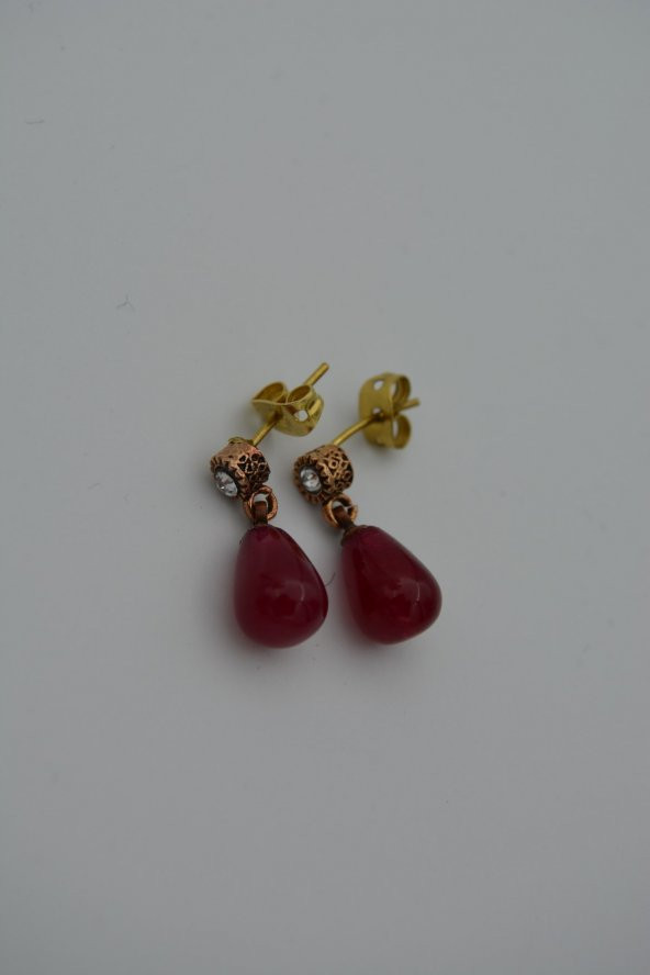 STONEAGE Küpe Mayorka Taşlı Mini Damla ürün görseli