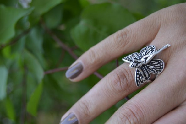 STONEAGE Melek Ayarlanabilir Bayan Yüzük - Resim 4