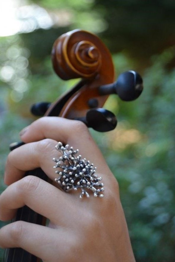 STONEAGE Spor Boho Tarz Ayarlanabilir Bayan Yüzük Yerli Üretim - Resim 3