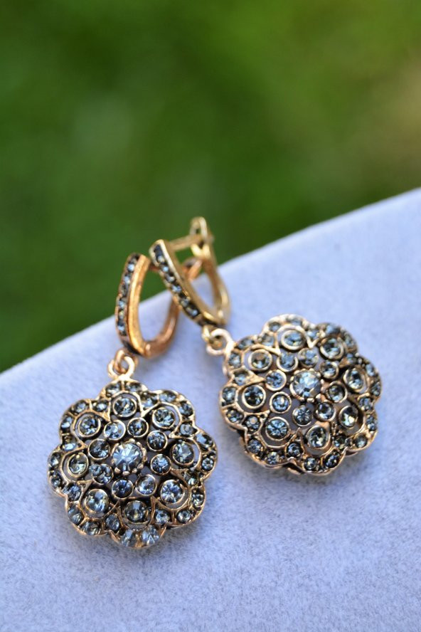 STONEAGE Zirkon Kolye Küpe Kadın Set - 4