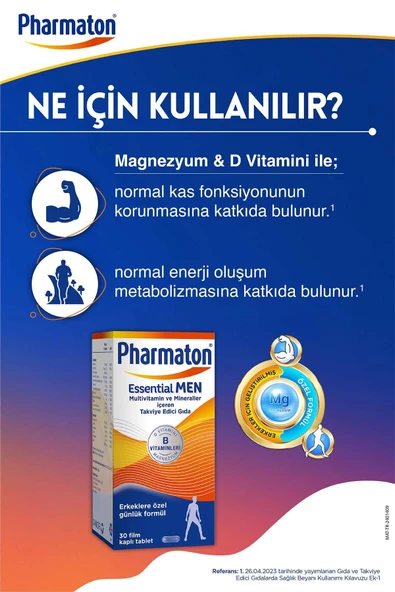 Pharmaton Essential Men 30 Tablet - Resim 3