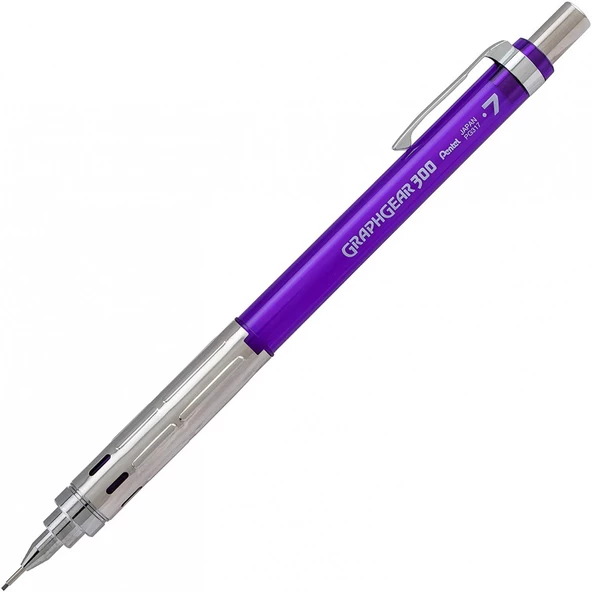 Pentel GraphGear 300 0.7 mm Mekanik Kurşun Kalem - Mor