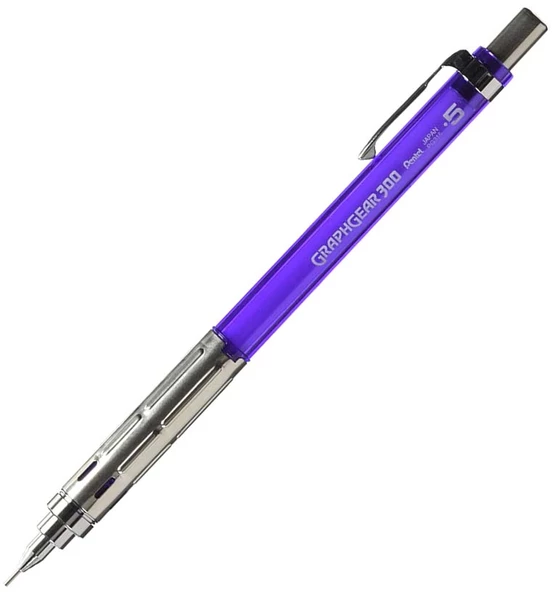 Pentel GraphGear 300 0.5 mm Mekanik Kurşun Kalem - Mor