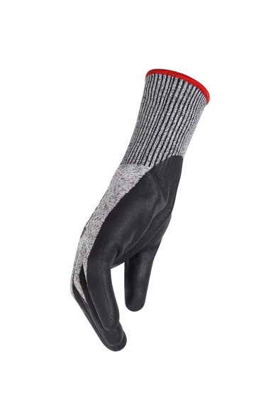 NC-120 Nitril C Kesilmez Eldiven 10 Numara Gri - Resim 4