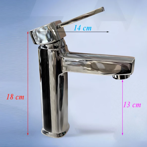 Jetta Mix Batarya Krom Lavabo Banyo Mutfak Musluğu Musluk Mermer Tezgah Üstü Çift Su Giriş Evye - 2