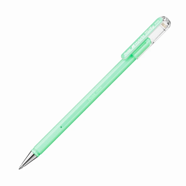 Pentel Hybrid Milky 0.8mm Jel Kalem - Pastel Yeşil - 1