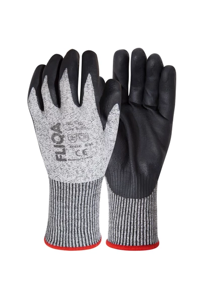 NC-120 Nitril C Kesilmez Eldiven 10 Numara Gri - Resim 2