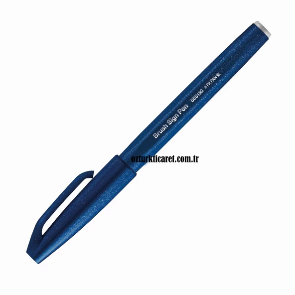 Pentel Brush Sign Pen Touch Blue Black