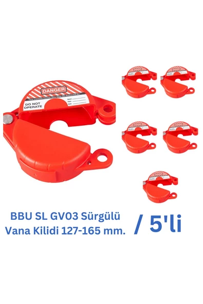 BBU SL GV03 Sürgülü Vana Kilidi 127 -165mm - 5 Adet