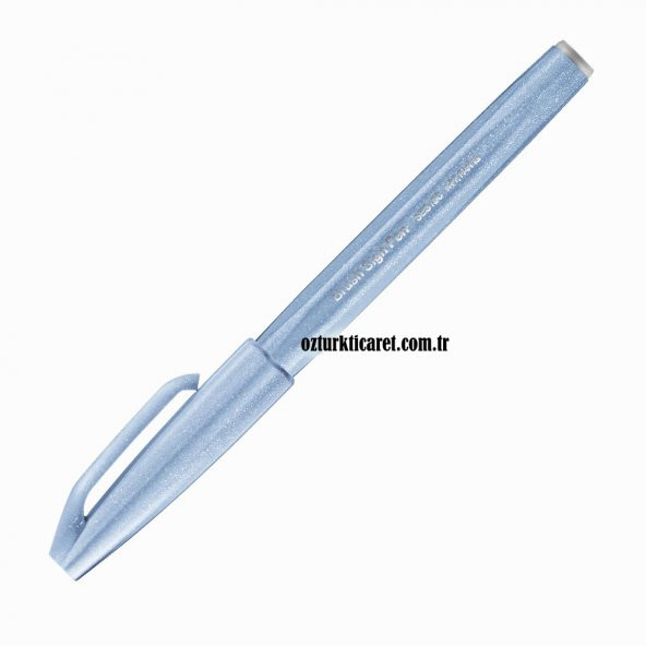 Pentel Brush Sign Pen Touch Grey Blue