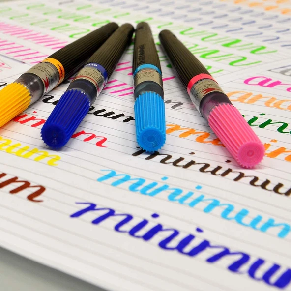 Pentel Arts Colour Brush Fırça Uçlu Boya Kalemi - Zeytin Yeşili XGFL-115X - Resim 5