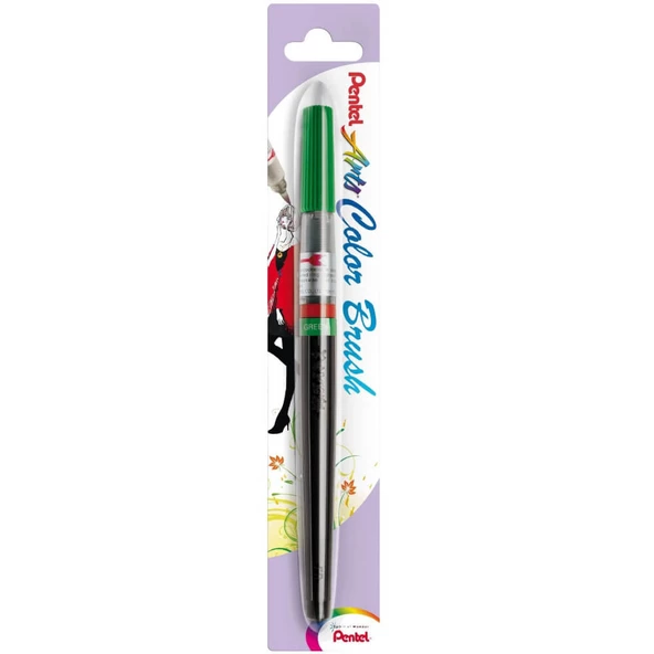 Pentel Arts Colour Brush Fırça Uçlu Boya Kalemi - Yeşil XGFL-104X