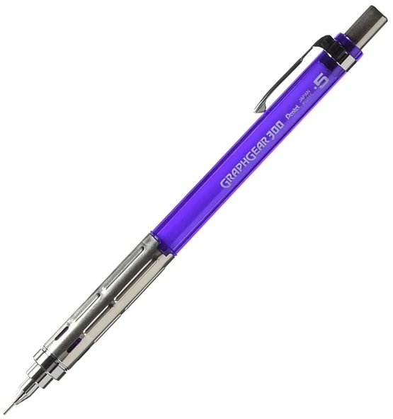 Pentel GraphGear 300 0.5 mm Mekanik Kurşun Kalem - Mor ürün görseli