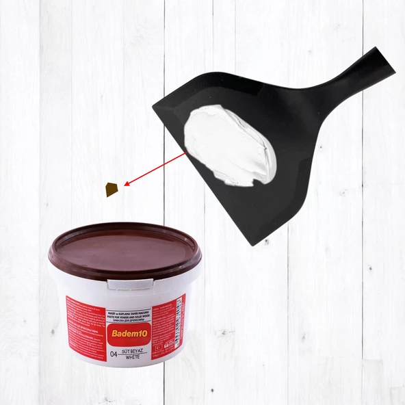 Ahşap Parke Masa Sehpa Çizik Çok Amaçlı Tamir Dolgu Boşluk Doldurucu Macunu Süt Beyaz Renk 1 Kg - 3