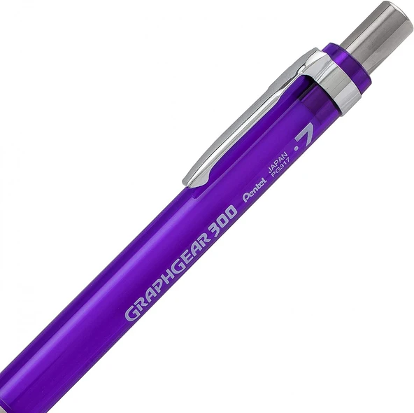 Pentel GraphGear 300 0.7 mm Mekanik Kurşun Kalem - Mor - 3