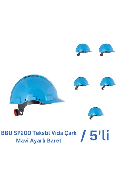 Bbu Sp6000 Mavi Madenci Bareti - 5 Adet