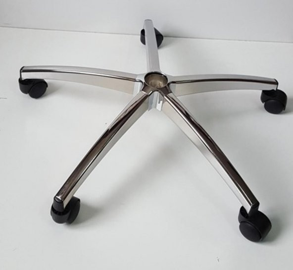Oyuncu Koltuğu Krom Yıldız Ayak Krom Pistonlu Çap 64 cm - 2
