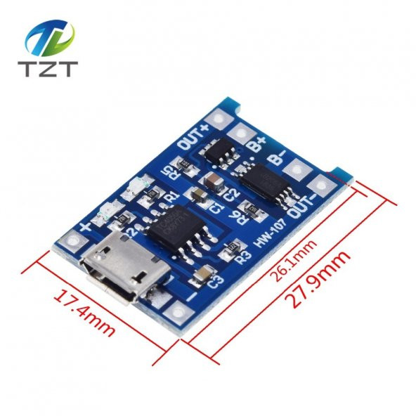 10 Adet Mıcro usb pil şarj devresi ( TP4056 ) - 3