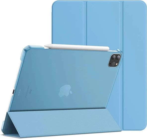 Apple iPad Pro 13inç M4 2024 Kılıf PU Deri Smart Standlı Case A2925 A2926 A3007 - 11