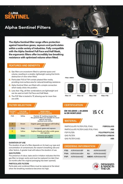Alpha Solway Sentinel A1-asras0005bz Filtre (ÇİFT) - Resim 3