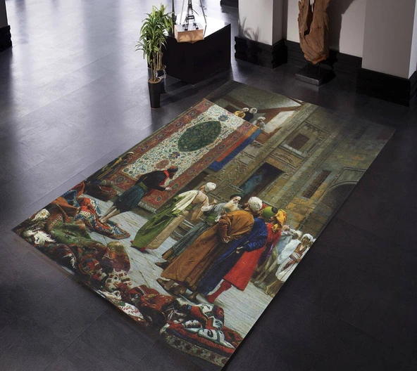 Dijital Baskılı Halı Tüccarı Desenli Halı - 2