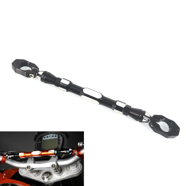 Knmaster Ayarlanabilir Motosiklet Gidon Dengeleyici Bar Siyah - 2