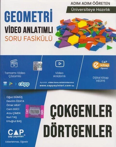 Üniversiteye Hazırlık Geometri Çokgenler ve Dörtgenler Konu Anlatımlı Soru Bankası Çap Yayınları