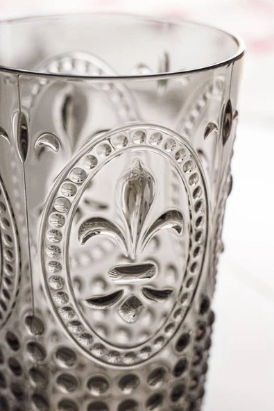 Akrilik Füme Tekli Kısa Bardak & Su Meşrubat Kahve Yanı Bardağı 400 ml ( Cam Değildir ) - 3