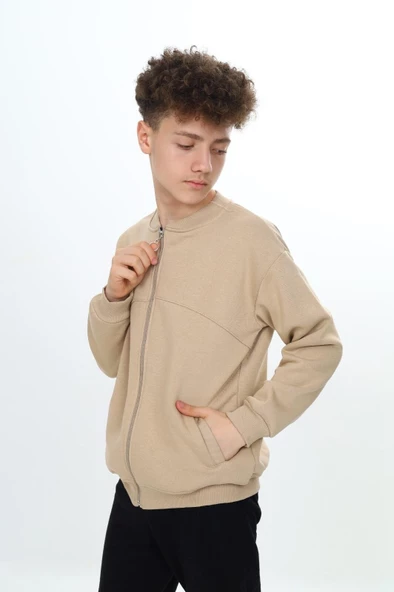 Erkek Çocuk Fermuarlı Hırka 7-12 Yaş wap 7142.2 - 2