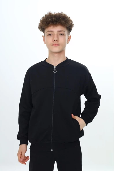 Erkek Çocuk Fermuarlı Hırka 7-12 Yaş wap 7142.2 - 5