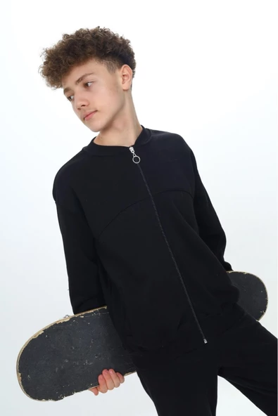 Erkek Çocuk Fermuarlı Hırka 7-12 Yaş wap 7142.2 - 6