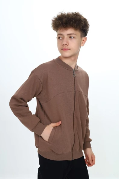 Erkek Çocuk Fermuarlı Hırka 7-12 Yaş wap 7142.3 - 2