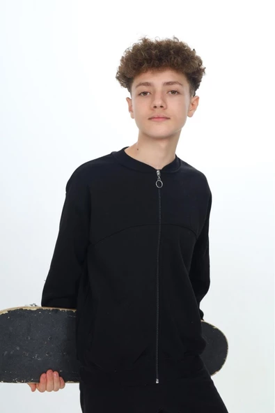 Erkek Çocuk Fermuarlı Hırka 7-12 Yaş wap 7142.3 - 7