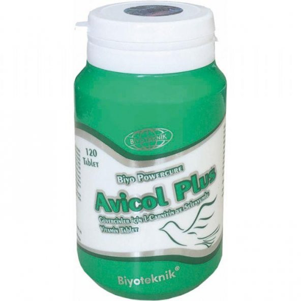 Biyoteknik Avicol Plus Tablet Güvercin Vitamini Güvercinler için l-Carnitin ve Selenyumlu Vitamin Ta
