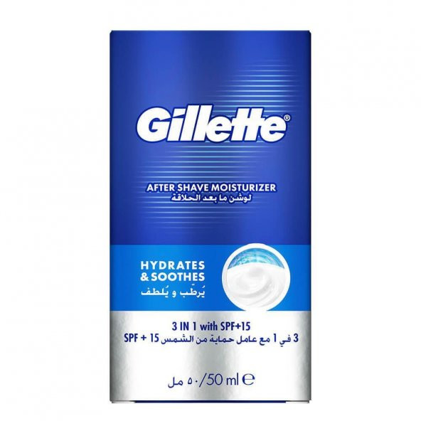 Gillette Traş Sonrası Balsam Hydrates Soothes Tahriş Önleyici 50 Ml