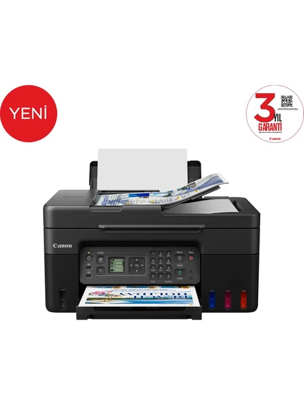 Canon Pixma G4470 Wi-Fi + Tarayıcı + Fotokopi + Faks Renkli Çok Fonksiyonlu Mürekkep Püskürtmeli Yazıcı - 2