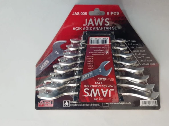 ELTOS JAWS 8 PARÇA AÇIK AĞIZ ANAHTAR TAKIMI HOBBY