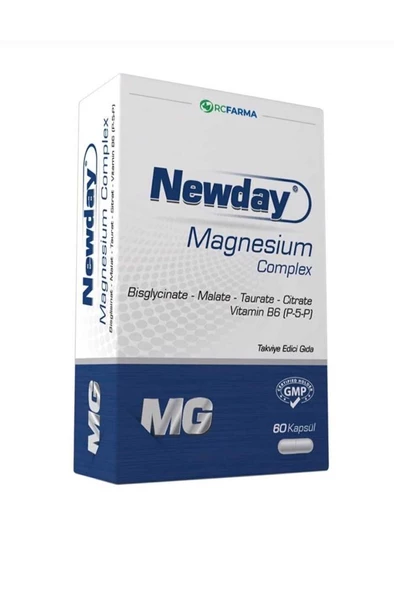 Newday Magnesium Complex 60 Kapsül - SKT: 07/2027