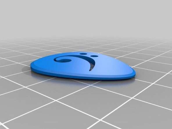Bass Pick Pena 1Adet Organik Plastikten Bas Gitar Tutucu