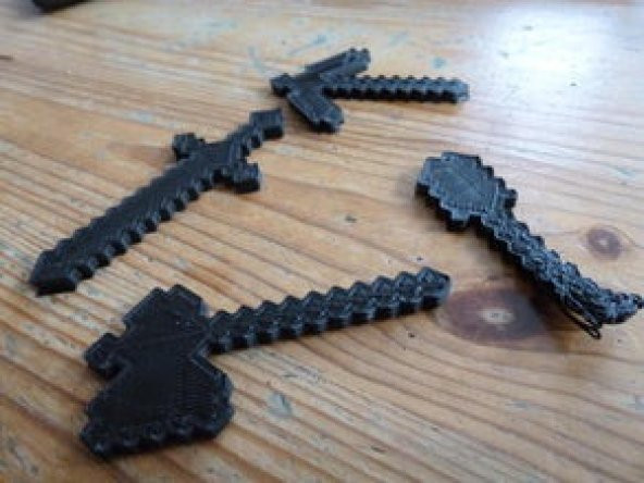 Minecraft Araçları: Kazma, Balta, Kürek Oyuncak