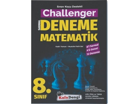 Kafadengi Yayınları 8.Sınıf Challenger Matematik Branş Denemesi (12li) (Tümü Video Çözümlü)