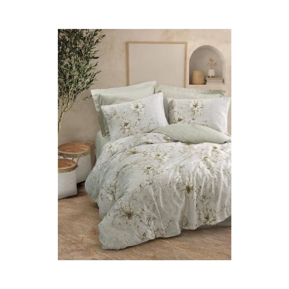 Cotton Box Saten Nevresim Takımı Çift Kişilik Lucida Bej - 4