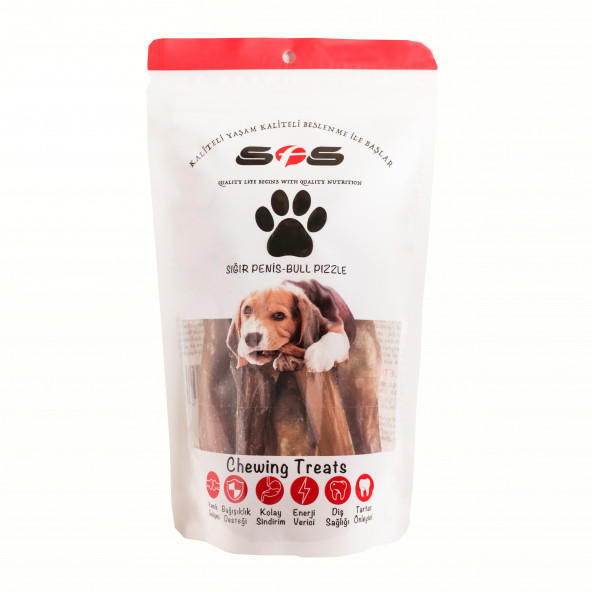 SFS Köpek Çiğneme Kemiği Dana Penisi 100 g