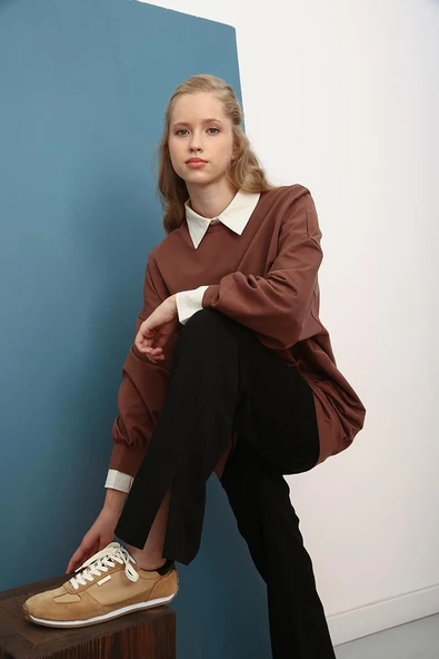 Siyah-Paçası Yırtmaçlı Eşofman Altı ürün görseli 1