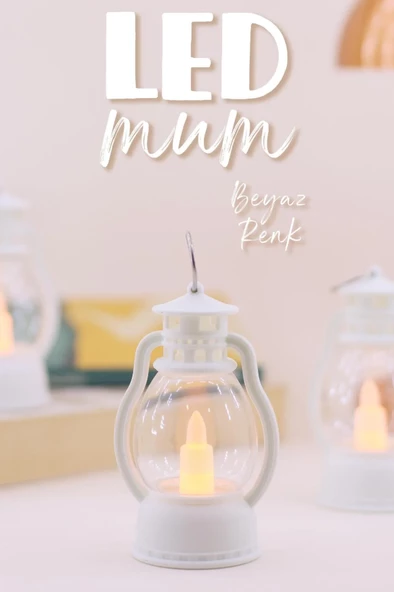 Led Mum Mini Kamp Tipi 3 Adet Pil Dahil Dumansız Alev Ledli  Dekor Işığı Beyaz PT430 - 2